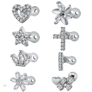HAN Fashionable Dermal Anchors Jewelry Stainless Steel Dermal  with Rhinestones Inlay  for Piercing 