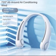Neck mounted fan, office travel cooling fan, portable, silent, strong wind, rechargeable