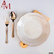 LUCKY CERAMIC DINNER PLATE MBL GOLD LIST CP 9 2MBL (5359) & DINNER PLATE CP 9-4 LIST II GOLD (5742) 