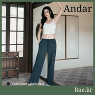 [ANDAR] Freshmove Wide Pants | Non-Cling “Crisp Touch” | Summer Travel & Daily Wear