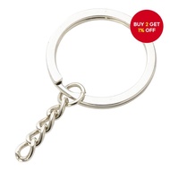 New 50/100/150pcs Key Rings with Chain - 25mm Silver/Gold