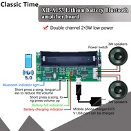 XH-A153 Bluetooth 5.0 Dual-channel 2 Ch Channel สเตอริโอเครื่องขยายเสียง 3W + 3W DC 5V PAM8403 ชิป