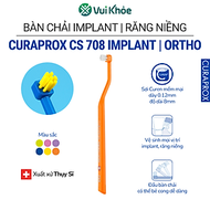 Bàn chải implant, răng niềng Curaprox CS 708 Implant, Ortho | Vỉ 1 cây | Mã SP 73310021