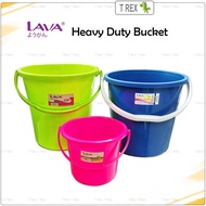 Lava Heavy Duty Bucket Pail / Water Pail / Baldi Air / Tong Air Mop / Tong Plastik Toilet / Bakul Pa