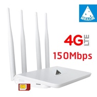 4G Router เราเตอร์ ใส่ SIM 4 เสา รองรับ 3G+4G ทุกเครือข่าย Ultra fast Speed ใช้งาน Wifi ได้พร้อมกัน 32 Users+- Melon
