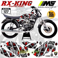 Decal Sticker Striping Variasi RX King 135 SKULL Racing Concept - Yamaha Rx King 135 2Tak - Rx Spesi