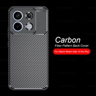 Carbon Fiber Silicone Soft Case For Xiaomi Redmi Note 13 Pro Plus Shell Shockproof Bumper Armor Cover Redmi Note 13 Pro+ 13Pro+