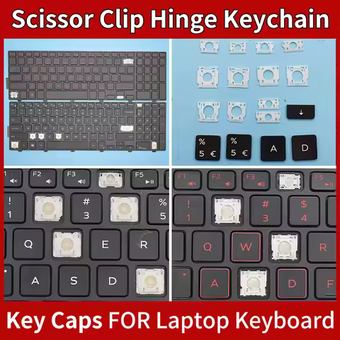 Replacement Keycaps Scissor Clip Hinge For Dell Inspiron 15 17 5577 5576 3541 3542 3543 5547 5548 55
