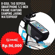 B-SOUL SMARTPHONE BIKE BAG 5,5 INCH WATERPROOF NET BAG FRAME