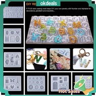 OKDEALS Transparent Crystal Handmade Craft Epoxy Silicone Molds Resin Mould DIY Keychain Mold
