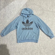 Hoodie Adidas Trifoil Depan Belakang Blue