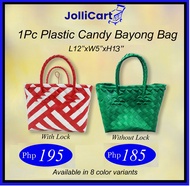 JolliCart 1Pc Plastic Candy Bayong Bag L12’’xW5’’xH13’’