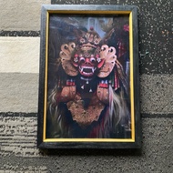Balinese barong photo frame wall decoration size 65x45cm