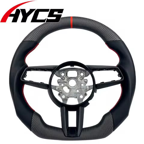 Car Interior Customized Matte Carbon Fiber Steering Wheel for Porsche Cayenne Panamera 718GTS 997 98