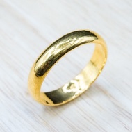 ⭐ แหวนทองเกลี้ยงน้ำหนัก แหวนปอกมีด ครึ่งสลึง [แกะตัวอักษรได้] (ไม่เลเซอร์ส่งได้เลย)