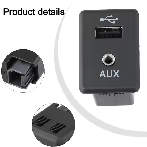 Audio Socket Car AUX Interface Car Audio Installation Cable Non-deformable Structure Convenient Cabl
