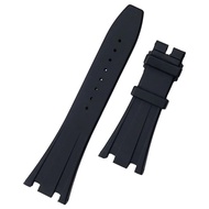 With Standard Adapt to Aq Rubber Strap Royal Series Offshore Strap Black Silicone Oak Watch Strap 28