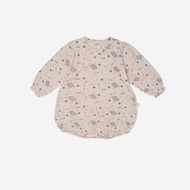 BU - Long-sleeved chip Body with back closure - Farm print cream - 1M 3M 6M 9M - SS24.T10A- ZB391