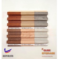 WPC Fluted Wall Panel Wood Strip Wainscoting Timber Wall Ceiling Wall PVC Deko Dinding