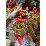 BACK OF 5 LOCATION CARDS MA 323 HANGING PEACH BRANCHES, BLUEBERRY BRANCHES, PEACH BRANCHES, HANGING 