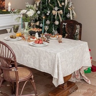 Tablecloth Solid Color High-Appearance Waterproof Atmosphere Luxury Jacquard High-End European Chris