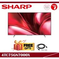 [ Delivered by Seller ] SHARP AQUOS TRU 75 Inch 4K UHD TV 4TC75GN7000X