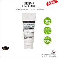 [DERMA FACTORY] Vegan, Panthenol 2% Facial Cleanser - pH balancing, Nourishing, 120g