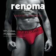 กางเกงชั้นในชาย RENOMA รุ่น  COTTON STRETCH ทรง บรีฟ 1 กล่อง 2 ตัว (เลือกสีไม่ได้)