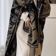 Horse Gangnam Retro Drape Top Jacket - Chinese Jacquard Autumn Winter Style