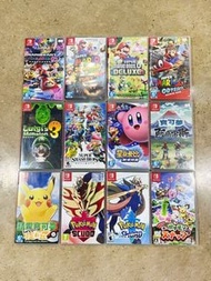 Switch Games , Mario kart, Mario 3D world, Mario bro u, Mario odyssey, Luigi, 大亂鬥, 星之卡比, Pokemon, 阿爾