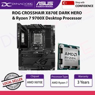 [Dynacore Bundle] ASUS ROG CROSSHAIR X870E DARK HERO MOTHERBOARD & AMD Ryzen 7 9700X Desktop Process