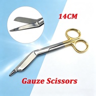 14CM Stainless Steel Gauze Bandage Scissors Dressing Surgical Scissors Household Plaster Scissors Nu