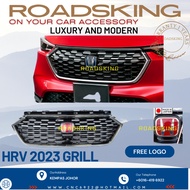 FREE LOGO HONDA HRV VEZEL 2023 FRONT BUMPER GRILLE CHROME RS S 1.5T RS E V SPEC TURBO SPEC
