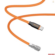 ZGCINE PD-BMD USB-C to 2-Pin BMPCC Power Cable 60cm Length with Braided Wire Compatible with Blackma