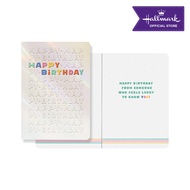 Hallmark Birthday Greeting Card (HAPPY BIRTHDAY - Lettering) with Envelope 18cm x 13cm App