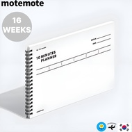 [Motemote] 10 Minutes Planner 16 Weeks 3 Colors – Daily Time Management for Students & Goal-Setters 