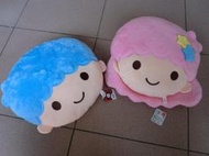 【nike100m】三麗鷗 雙子星 Kiki Lala 約35cm抱枕 娃娃 靠枕 玩偶 生日禮物