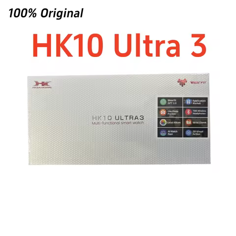 AMOLED HK10 ULTRA3 Smart Watch Series 10 ChatGPT 1GB ROM AI Watch Face BT Call Games Music Compass S