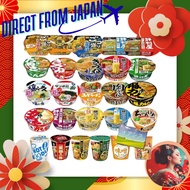 12-piece cup ramen assortment set featuring 2 types of yakisoba noodles, 6 types of round noodles, a