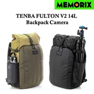 Tenba Fulton V2 14L Backpack Camera กระเเป๋ากล้อง (Black  camo / TanOlive)