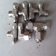 Stainless Steel Crimp Type Hose Connector Pressure measuring connector Card Sleeve Connector