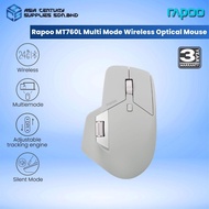 Rapoo MT760L Rechargeable Multi-Mode Wireless Mouse Ergonomic Bluetooth Mouse - 3 Years Warranty