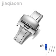 2023 Original ❍ 316L S/S Brushed Butterfly Deployment Clasp 18mm 20mm 22mm Double Push Watch Buckle 