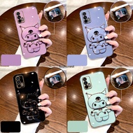 Casing Oppo A57 Case Oppo A39 Case Oppo A71 Case Oppo A5 2020 Case Oppo A9 2020 Case Oppo A55 Case Oppo A77 A77S Case Oppo A57E Case Cool Anime Melody Cute Cartoon Vanity Mirror Kuromi Stand Holder With Metal Sheet Phone Cover Cassing Case TL