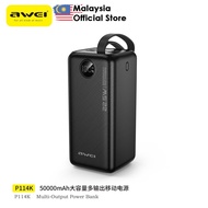 Awei P114K 50000mAh Powerbank 22.5W Fast Charging Power Bank Camping Power Bank Awei Powerbank