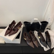 LEATHER HIGH HEELS 4CM 1639-12