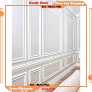 Wainscoting PS (HARD) 1200mm length (BUKAN FOAM / KAYU)/ DIY Wainscoting/ Senang Pasang/ Wainscoating Korea made