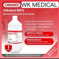 Onemed Alcohol 95% 1 liter 1000ml Antiseptic
