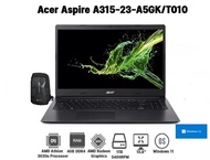 Notebook Acer Aspire A315-23-A5GK/T010 จอ 15.6"ระดับ FHD AMD Athlon 3020e Processor, Hard Drive 1TB 5400RPM+M.2 PCI e128GB Free กระเป๋า+Mouse Wireless