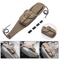 Motorcycle Fuel Tank Cover Panel Bib Bra Pouch Leather Gas Tank Bag for Harley Sportster Iron 883 XL